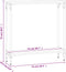 vidaXL - Wandtafel - 75x22,5x75 - cm - bewerkt - hout - bruin - eikenkleur