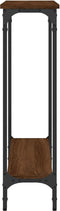 vidaXL - Wandtafel - 75x22,5x75 - cm - bewerkt - hout - bruin - eikenkleur