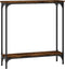 vidaXL - Wandtafel - 75x22,5x75 - cm - bewerkt - hout - gerookt - eikenkleurig