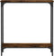 vidaXL - Wandtafel - 75x22,5x75 - cm - bewerkt - hout - gerookt - eikenkleurig