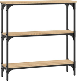 vidaXL - Wandtafel - 75x22,5x75 - cm - bewerkt - hout - sonoma - eikenkleurig