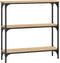 vidaXL - Wandtafel - 75x22,5x75 - cm - bewerkt - hout - sonoma - eikenkleurig