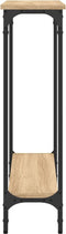 vidaXL - Wandtafel - 75x22,5x75 - cm - bewerkt - hout - sonoma - eikenkleurig
