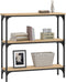 vidaXL - Wandtafel - 75x22,5x75 - cm - bewerkt - hout - sonoma - eikenkleurig