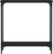 vidaXL - Wandtafel - 75x22,5x75 - cm - bewerkt - hout - zwart