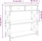 vidaXL - Wandtafel - 75x28x75 - cm - bewerkt - hout - grijs - sonoma - eikenkleurig