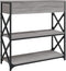 vidaXL - Wandtafel - 75x28x75 - cm - bewerkt - hout - grijs - sonoma - eikenkleurig