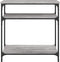 vidaXL - Wandtafel - 75x29x75 - cm - bewerkt - hout - grijs - sonoma - eikenkleurig