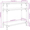 vidaXL - Wandtafel - 75x29x75 - cm - bewerkt - hout - zwart
