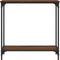 vidaXL - Wandtafel - 75x30,5x75 - cm - bewerkt - hout - bruin - eikenkleur