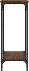 vidaXL - Wandtafel - 75x30,5x75 - cm - bewerkt - hout - bruin - eikenkleur