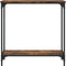vidaXL - Wandtafel - 75x30,5x75 - cm - bewerkt - hout - gerookt - eikenkleurig