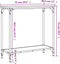 vidaXL - Wandtafel - 75x30,5x75 - cm - bewerkt - hout - zwart