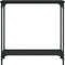 vidaXL - Wandtafel - 75x30,5x75 - cm - bewerkt - hout - zwart