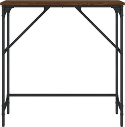 vidaXL - Wandtafel - 75x32x75 - cm - bewerkt - hout - bruin - eikenkleur