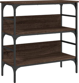vidaXL - Wandtafel - 75x32x75 - cm - bewerkt - hout - bruin - eikenkleur