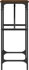 vidaXL - Wandtafel - 75x32x75 - cm - bewerkt - hout - bruin - eikenkleur