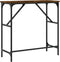vidaXL - Wandtafel - 75x32x75 - cm - bewerkt - hout - gerookt - eikenkleurig
