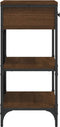 vidaXL - Wandtafel - 75x34,5x75 - cm - bewerkt - hout - bruin - eikenkleur
