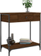 vidaXL - Wandtafel - 75x34,5x75 - cm - bewerkt - hout - bruin - eikenkleur