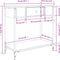 vidaXL - Wandtafel - 75x34,5x75 - cm - bewerkt - hout - gerookt - eikenkleurig