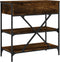 vidaXL - Wandtafel - 75x34,5x75 - cm - bewerkt - hout - gerookt - eikenkleurig