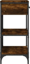 vidaXL - Wandtafel - 75x34,5x75 - cm - bewerkt - hout - gerookt - eikenkleurig