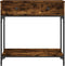 vidaXL - Wandtafel - 75x34,5x75 - cm - bewerkt - hout - gerookt - eikenkleurig