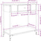 vidaXL - Wandtafel - 75x34,5x75 - cm - bewerkt - hout - grijs - sonoma - eikenkleurig