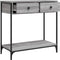 vidaXL - Wandtafel - 75x34,5x75 - cm - bewerkt - hout - grijs - sonoma - eikenkleurig
