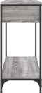 vidaXL - Wandtafel - 75x34,5x75 - cm - bewerkt - hout - grijs - sonoma - eikenkleurig