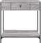vidaXL - Wandtafel - 75x34,5x75 - cm - bewerkt - hout - grijs - sonoma - eikenkleurig