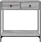 vidaXL - Wandtafel - 75x34,5x75 - cm - bewerkt - hout - grijs - sonoma - eikenkleurig