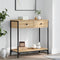 vidaXL - Wandtafel - 75x34,5x75 - cm - bewerkt - hout - sonoma - eikenkleurig
