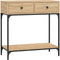 vidaXL - Wandtafel - 75x34,5x75 - cm - bewerkt - hout - sonoma - eikenkleurig