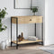 vidaXL - Wandtafel - 75x34,5x75 - cm - bewerkt - hout - sonoma - eikenkleurig