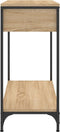 vidaXL - Wandtafel - 75x34,5x75 - cm - bewerkt - hout - sonoma - eikenkleurig