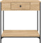 vidaXL - Wandtafel - 75x34,5x75 - cm - bewerkt - hout - sonoma - eikenkleurig
