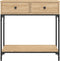 vidaXL - Wandtafel - 75x34,5x75 - cm - bewerkt - hout - sonoma - eikenkleurig