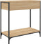 vidaXL - Wandtafel - 75x34,5x75 - cm - bewerkt - hout - sonoma - eikenkleurig