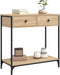 vidaXL - Wandtafel - 75x34,5x75 - cm - bewerkt - hout - sonoma - eikenkleurig