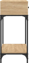 vidaXL - Wandtafel - 75x34,5x75 - cm - bewerkt - hout - sonoma - eikenkleurig