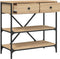 vidaXL - Wandtafel - 75x34,5x75 - cm - bewerkt - hout - sonoma - eikenkleurig