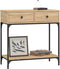 vidaXL - Wandtafel - 75x34,5x75 - cm - bewerkt - hout - sonoma - eikenkleurig