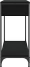 vidaXL - Wandtafel - 75x34,5x75 - cm - bewerkt - hout - zwart