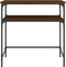 vidaXL - Wandtafel - 75x35,5x75 - cm - bewerkt - hout - bruin - eikenkleur