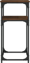 vidaXL - Wandtafel - 75x35,5x75 - cm - bewerkt - hout - bruin - eikenkleur