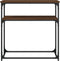 vidaXL - Wandtafel - 75x35,5x75 - cm - bewerkt - hout - bruin - eikenkleur