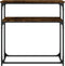 vidaXL - Wandtafel - 75x35,5x75 - cm - bewerkt - hout - gerookt - eikenkleurig