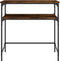 vidaXL - Wandtafel - 75x35,5x75 - cm - bewerkt - hout - gerookt - eikenkleurig